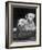 Two Unnamed Sealyhams Sitting in a Trug-Thomas Fall-Framed Photographic Print