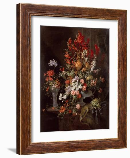 Two Vases of Flowers-Jean-Baptiste Monnoyer-Framed Giclee Print