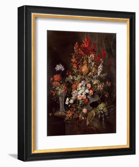 Two Vases of Flowers-Jean-Baptiste Monnoyer-Framed Giclee Print