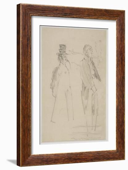 Two Vaudeville Gentlemen, C.1888-Walter Richard Sickert-Framed Giclee Print