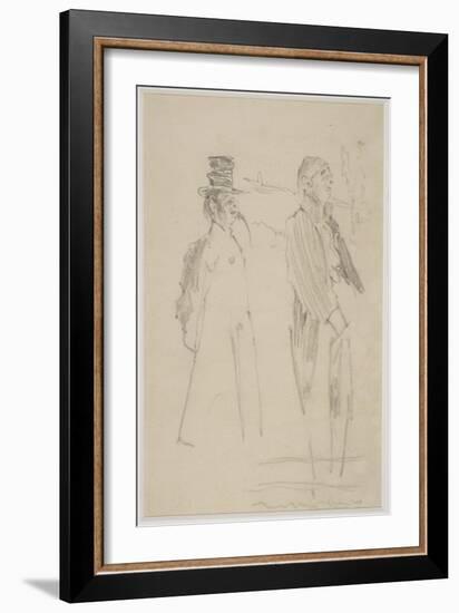 Two Vaudeville Gentlemen, C.1888-Walter Richard Sickert-Framed Giclee Print