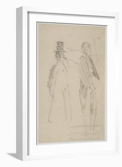 Two Vaudeville Gentlemen, C.1888-Walter Richard Sickert-Framed Giclee Print