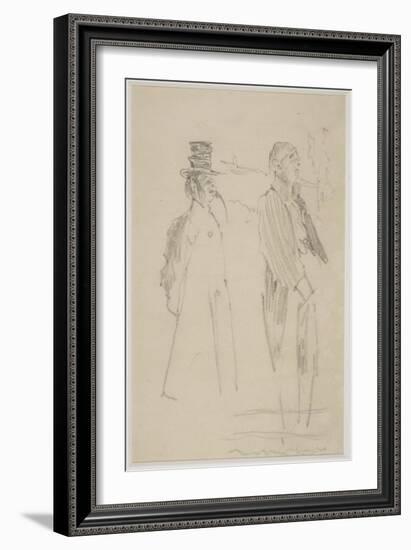 Two Vaudeville Gentlemen, C.1888-Walter Richard Sickert-Framed Giclee Print