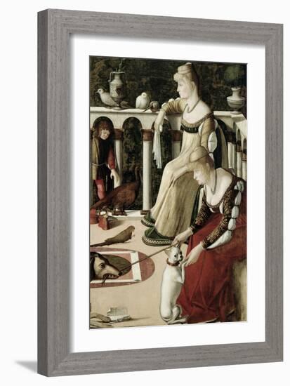 Two Venetian Courtesans-Vittore Carpaccio-Framed Giclee Print