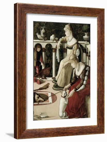 Two Venetian Courtesans-Vittore Carpaccio-Framed Giclee Print