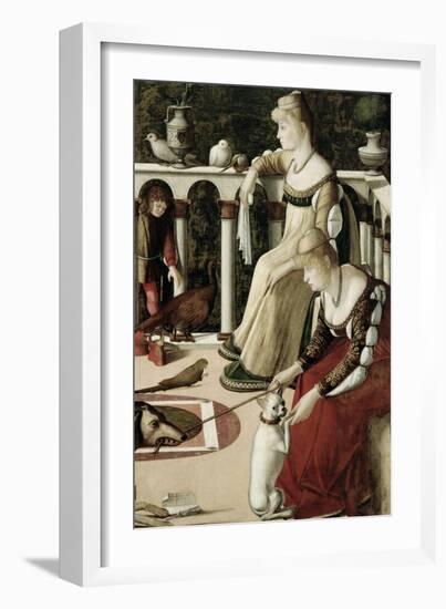 Two Venetian Courtesans-Vittore Carpaccio-Framed Giclee Print