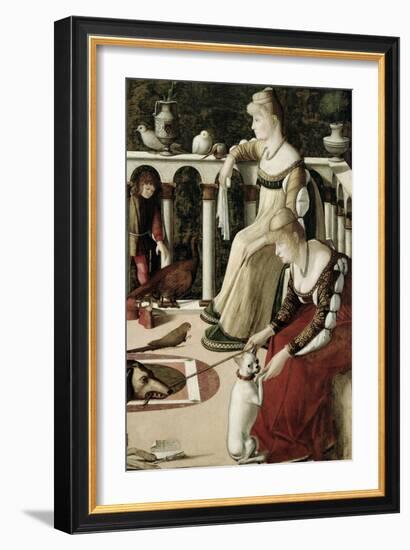 Two Venetian Courtesans-Vittore Carpaccio-Framed Giclee Print