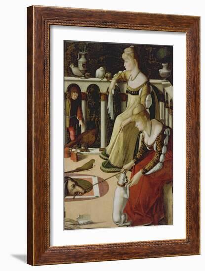 Two Venetian Ladies-Vittore Carpaccio-Framed Giclee Print