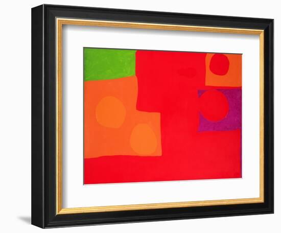 Two Vermillions, Green and Purple in Red: March 1965-Patrick Heron-Framed Giclee Print