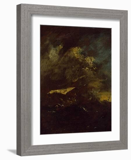 Two Vessels in a Storm-Francesco Guardi-Framed Giclee Print