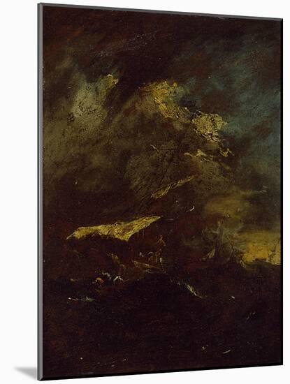 Two Vessels in a Storm-Francesco Guardi-Mounted Giclee Print