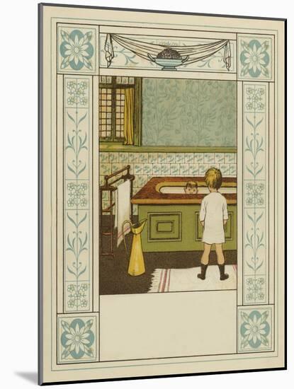 Two Victorian brothers in the bathroom-Thomas Crane-Mounted Giclee Print