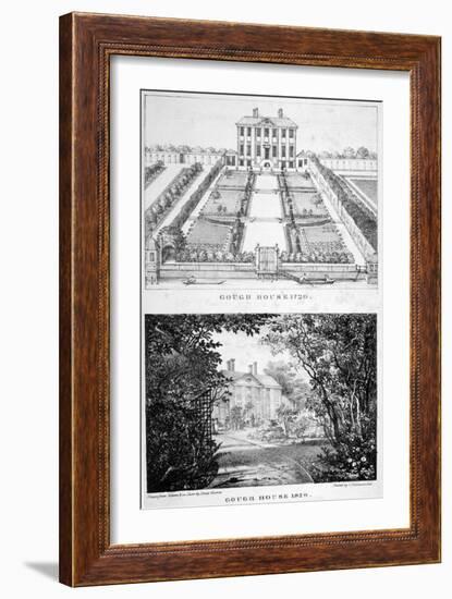 Two Views of Gough House, West Road, Chelsea, London, C1830-Charles Joseph Hullmandel-Framed Giclee Print