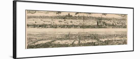 Two Views of London: 1616 and 1890-null-Framed Giclee Print