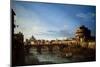 Two Views of Rome, 17Th Century (On Canvas)-Bernardo Bellotto-Mounted Giclee Print