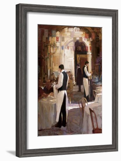 Two Waiters, Place des Vosges-Philip Craig-Framed Giclee Print