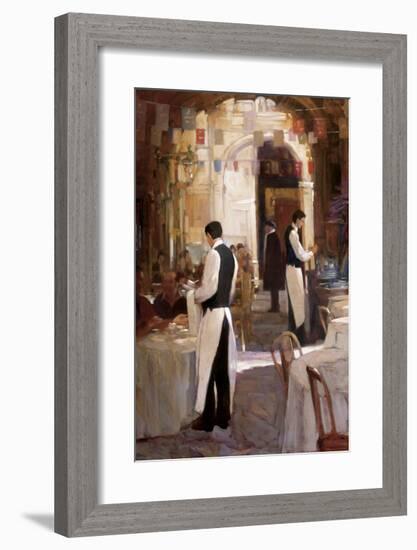 Two Waiters, Place des Vosges-Philip Craig-Framed Giclee Print