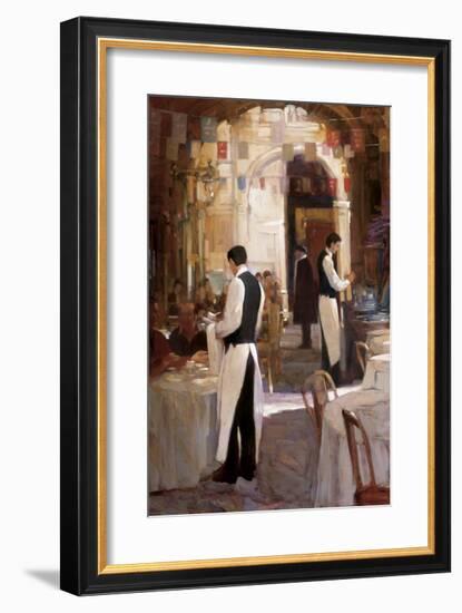 Two Waiters, Place des Vosges-Philip Craig-Framed Giclee Print