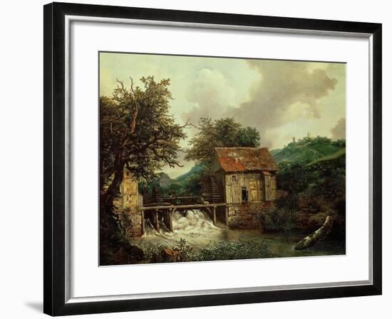 Two Watermills, 1650-1652-Jacob Ruysdael-Framed Giclee Print