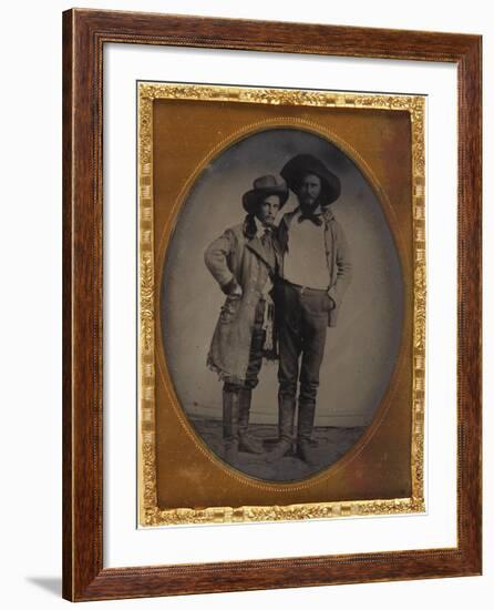 Two Western Pals-null-Framed Art Print