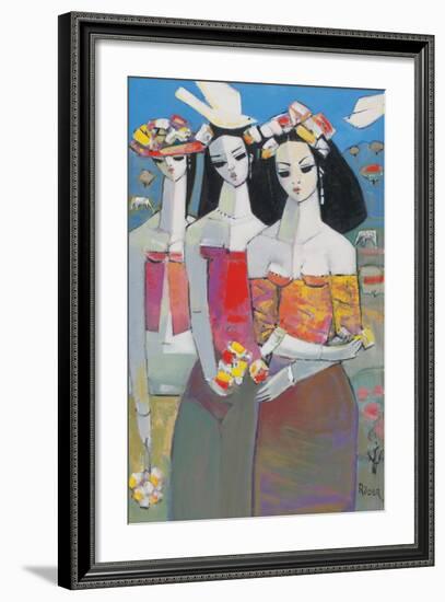 Two White Birds-Endre Roder-Framed Giclee Print