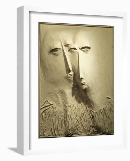 Two White Heads, 1961-Evelyn Williams-Framed Giclee Print