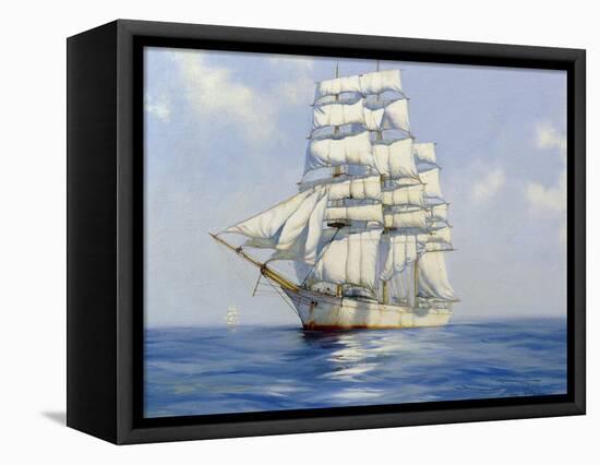 Two White Ships, the 'Bangalore', 2003-James Brereton-Framed Premier Image Canvas