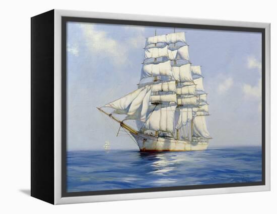 Two White Ships, the 'Bangalore', 2003-James Brereton-Framed Premier Image Canvas