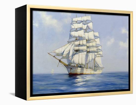 Two White Ships, the 'Bangalore', 2003-James Brereton-Framed Premier Image Canvas