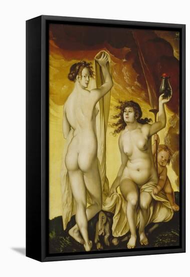 Two Witches, 1523-Hans Baldung Grien-Framed Premier Image Canvas