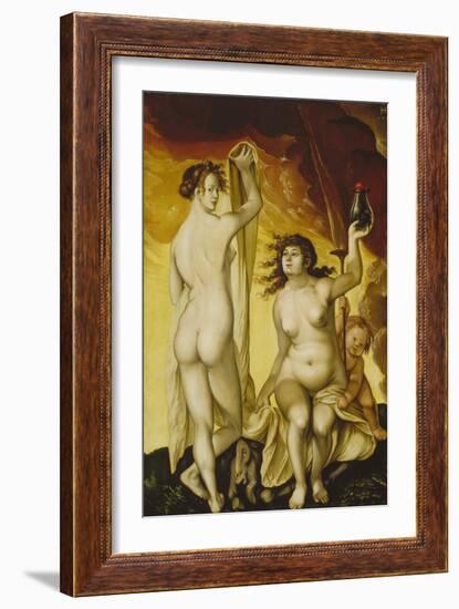 Two Witches, 1523-Hans Baldung Grien-Framed Giclee Print
