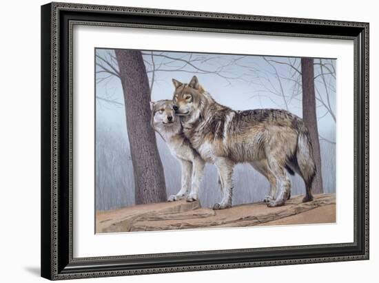 Two Wolves-Rusty Frentner-Framed Giclee Print