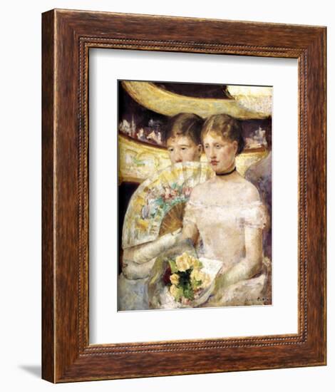 Two Woman at Theater-Mary Cassatt-Framed Giclee Print