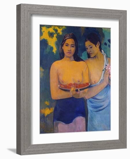 Two Woman from Tahiti, 1899-Paul Gauguin-Framed Giclee Print