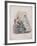 Two Women and a Child Wearing the Latest Fashions, 1860-null-Framed Giclee Print