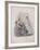 Two Women and a Child Wearing the Latest Fashions, 1860-null-Framed Giclee Print