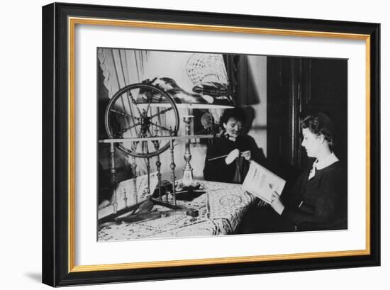 Two Women at Home, France, 1939-null-Framed Photographic Print