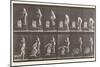 Two Women Bathing, Plate 406 from 'Animal Locomotion', 1887-Eadweard Muybridge-Mounted Giclee Print