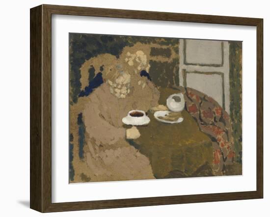 Two Women Drinking Coffee, c.1893-Edouard Vuillard-Framed Giclee Print