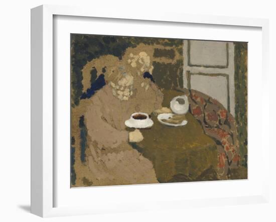 Two Women Drinking Coffee, c.1893-Edouard Vuillard-Framed Giclee Print