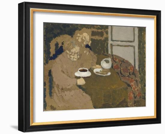 Two Women Drinking Coffee, c.1893-Edouard Vuillard-Framed Giclee Print