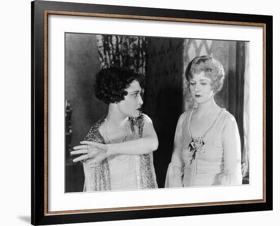 Two Women Having Argument-null-Framed Photo