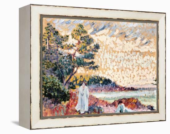 Two Women in a Seascape, C.1900-Henri-Edmond Cross-Framed Premier Image Canvas