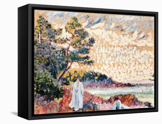 Two Women in a Seascape, C.1900-Henri-Edmond Cross-Framed Premier Image Canvas