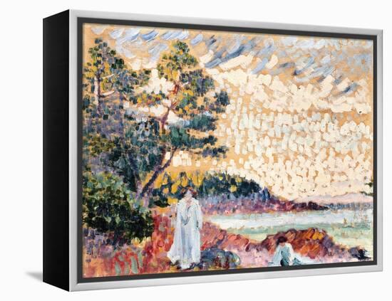 Two Women in a Seascape, C.1900-Henri-Edmond Cross-Framed Premier Image Canvas