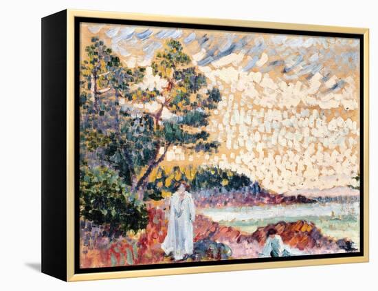 Two Women in a Seascape, C.1900-Henri-Edmond Cross-Framed Premier Image Canvas