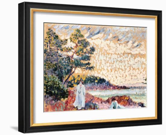 Two Women in a Seascape, C.1900-Henri-Edmond Cross-Framed Giclee Print