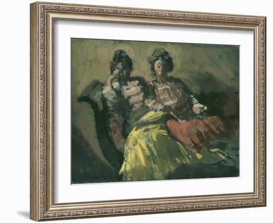 Two Women on a Sofa - Le Tose-Walter Richard Sickert-Framed Giclee Print