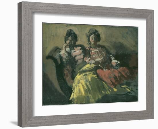 Two Women on a Sofa - Le Tose-Walter Richard Sickert-Framed Giclee Print