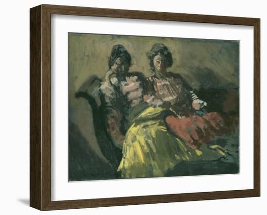 Two Women on a Sofa - Le Tose-Walter Richard Sickert-Framed Giclee Print